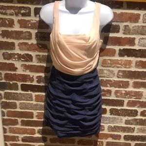 Pale pink & blue Express dress size 4